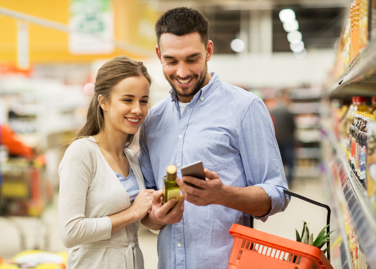 Couple at the Grocery Store